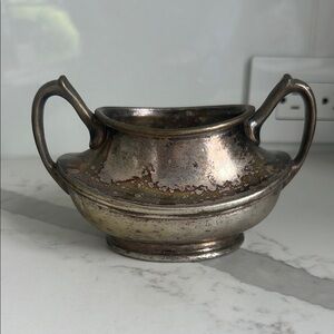 Source Unknown Silver Serving Bowl